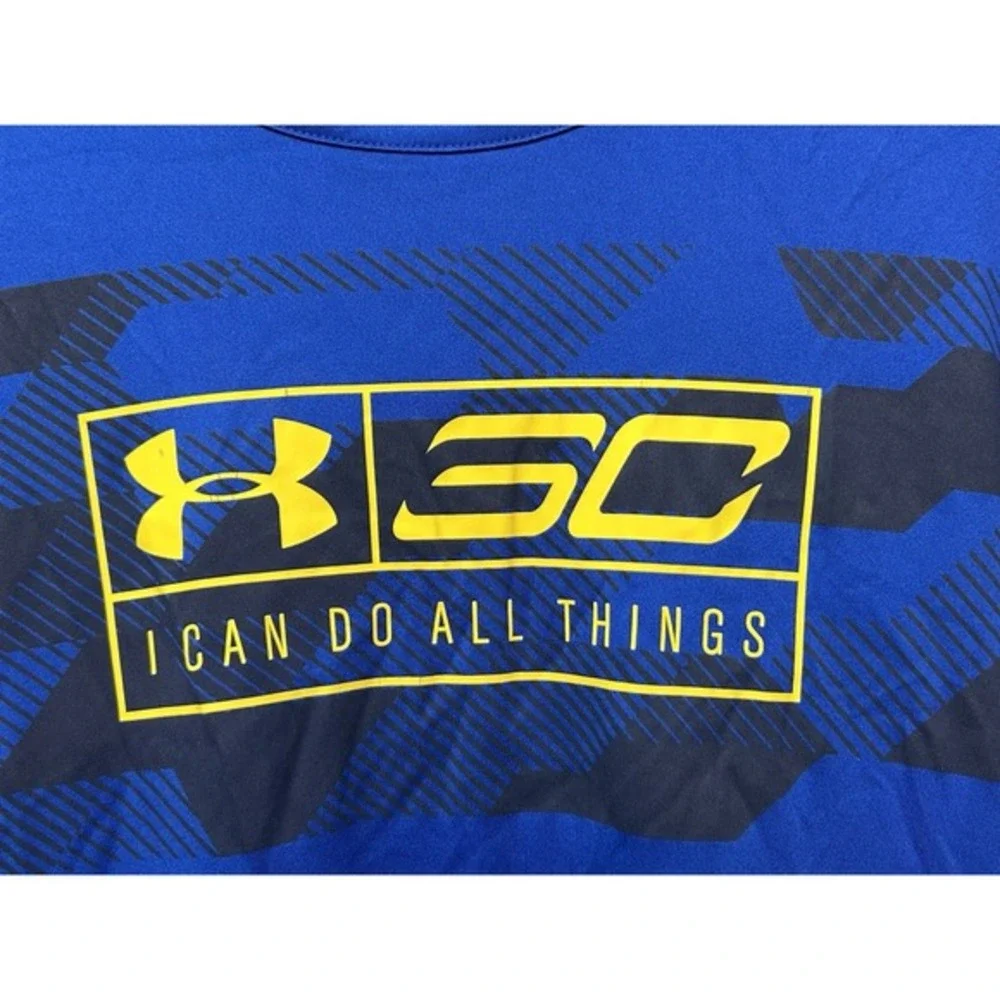 Under Armour Stephen‎ Curry Sleeveless Navy Blue Youth XL I Can do All Things
